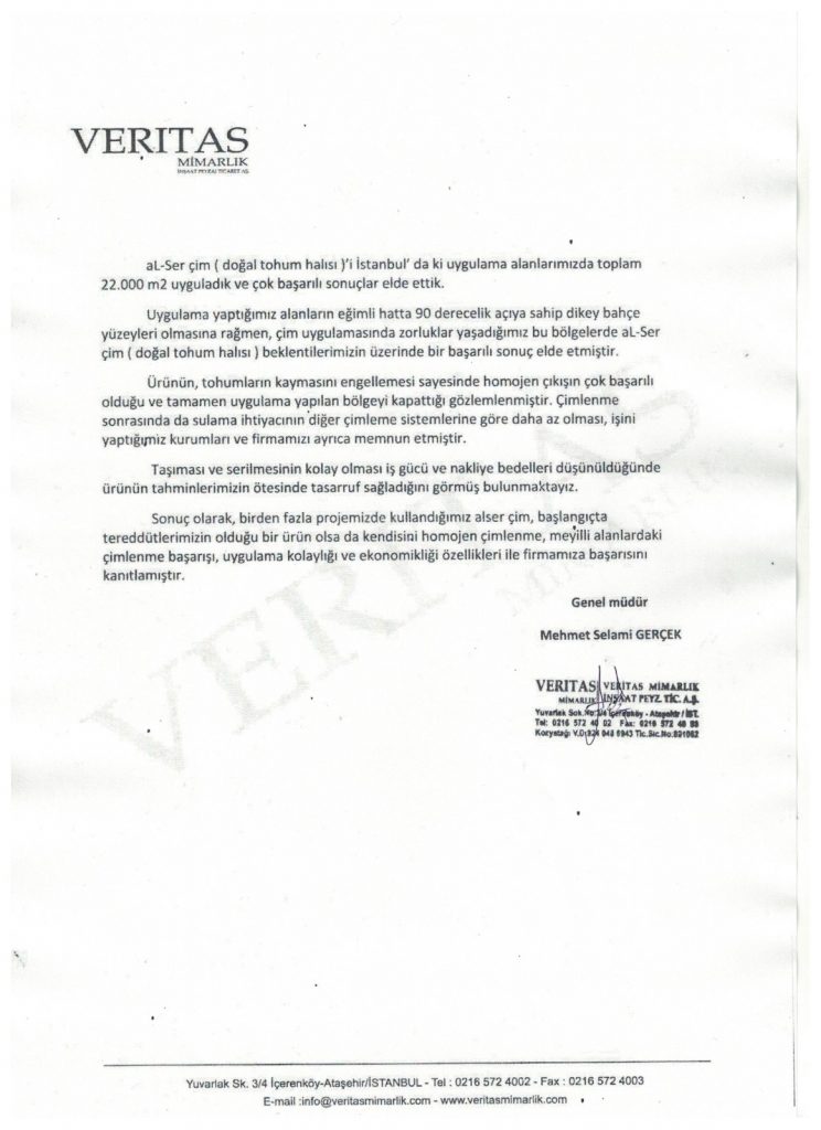 veritas, doğal tohum halısı, rulo çim